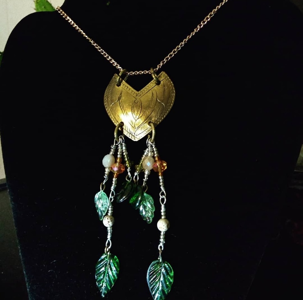 ✨SOLD✨'Ainu' Upcycled Brass Necklace